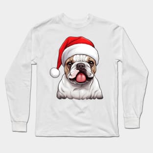 french bulldog christmas Long Sleeve T-Shirt